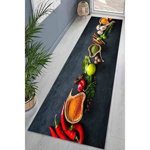 Alfombra de Cocina con Diseño de Especias: Alfombra Moderna Antideslizante para Decoración del Hogar, Alfombra Suave No Tejida - Product Image 4
