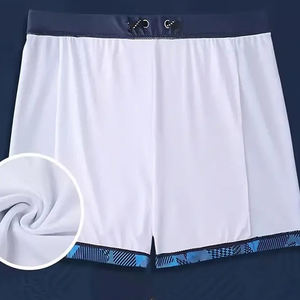 Pantalones cortos de playa de secado rápido con cordón de cintura Pantalones cortos de playa para hombre Pantalones cortos de baño de color sólido - Product Image 3