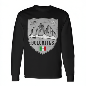 T-shirt à manches longues avec motif paysage alpin, motif inspiré de la nature, haut promotionnel - Product Image 2