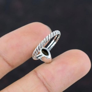 Genuine Labradorite Boho 925 Solid <b>Silver</b> Gemstone Semiprecious Labradorite Jewelry Handmade Fine Jewelry <b>Statement</b> <b>Ring</b> - Product Image 3