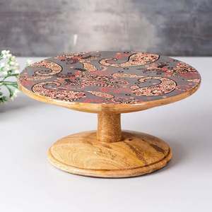 Base para Pastel de Madera 100% Natural y Ecológica - Estilo de Lujo para Decoración de Bodas, Hogar y Restaurantes, Tamaño Grande Personalizable - Product Image 4