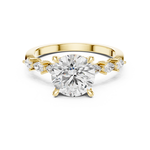 Bijoux Lucky Threads Bague d'éternité en or 10 carats avec pierres Micro Pave CZ pour dames - Product Image 5