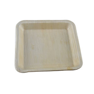 Platos de servicio rectangulares planos desechables de hoja de palma biodegradables naturales 100% para eventos de boda y bandejas para servir alimentos - Product Image 3