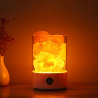 Diffuseur d'arômes à ultrasons en pierre de sel de cristal de l'Himalaya de qualité supérieure, lampe en sel rose de l'Himalaya, diffuseur d'huiles essentielles
