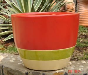 Collection de Pots de fleurs en céramique émaillée intérieure de haute qualité jardinières décoratives en argile artisanale pour fournitures de maison et de jardin - Product Image 3