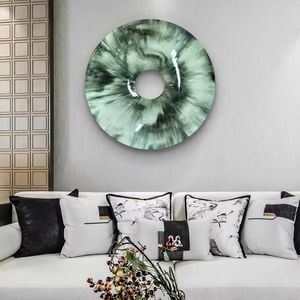 Horloge murale/montre murale en bois au design unique et en résine époxy multicolore et en bois de meilleure qualité - Product Image 4