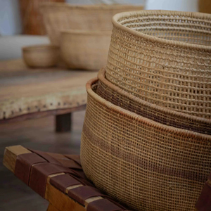 Boho <b>Woven</b> Storage <b>Basket</b>, Natural Seagrass Storage <b>Basket</b>, Laundry <b>Basket</b>. - Product Image 3