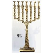 Vintage Finish Brass Menorah Candle Holder Jewish Hanukkah <b>Lamp</b> Decorative Candle Stand Home Decor - Product Image 6