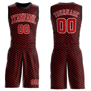 Ensembles de maillots de basket-ball imprimés sublimés avec logo personnalisé 2022 nouveau design uniforme de basket-ball pour les jeunes - Product Image 1