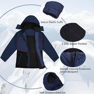Chaqueta de esquí de talla grande para hombre de nuevo diseño, tela cómoda y transpirable, diseño de lujo, logotipo personalizado, ropa de nieve, chaqueta de esquí - Product Image 3