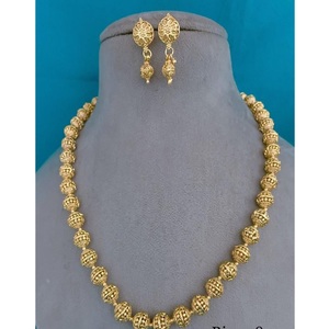 Stunning High Quality Gold Plated Stylish <b>Beads</b> Look Design Kundan Necklace Earrings <b>Set</b> Women Traditional Wedding - Product Image 1
