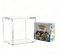 Boîte de présentation magnétique en acrylique transparent pour boîte de booster Pokémon TCG