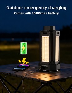 ไฟแคมป์ปิ้ง LED แบบชาร์จไฟได้ OEM พร้อมขาตั้งกล้องแบบยืดหดได้ ไฟทำงานกลางแจ้งพร้อมขาตั้งปรับระดับได้ - Product Image 2