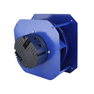 LONGWELL 230V EC 250mm Bleu Ventilateur Centrifuge Arrière Moteur à Rotor Externe avec Support IP55 Lame Plastique Personnalisable - Product Image 2