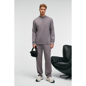 Sweat-shirt à col rond pour homme GRIMELANGE EDMUND avec ourlet imprimé et fermeture élastique - Product Image 5