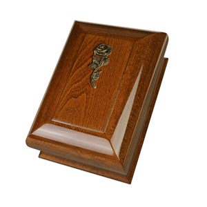 Urna de madera de estilo americano OEM marrón al mejor color para urna humana con tornillo recién llegado de Vietnam para suministros funerarios - Product Image 5