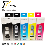 Tatrix 003 Tinta Sublimasi Warna Kompatibel Botol Berbasis Air Isi Ulang Tinta Inkjet Massal 003 untuk Epson L1110 L1210 L5196 Printer