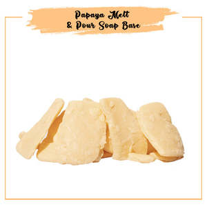 Handmade Green Tea Papaya Melt & Pour <b>Soap</b> Base Whitening Antiseptic Bath or Toilet <b>Soap</b> with Lemon Fragrance Milk Ingredient - Product Image 2