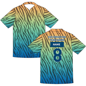 เสื้อเจอร์ซีย์เล่นกีฬาแฟชั่นสำหรับผู้ชายเสื้อเบสบอลใส่โลโก้ได้ตามต้องการชื่อและหมายเลข - Product Image 3