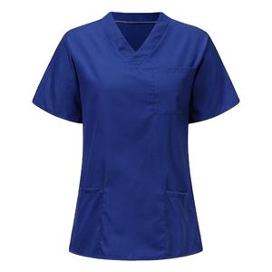 Uniforme de laboratorio y enfermería al por mayor, unisex, de mezclilla de algodón, con material de soporte de tejido de secado rápido, ODM 2026 - Product Image 3