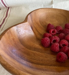 Grand bol à pâte en bois naturel vintage, pièce maîtresse sculptée artisanale pour les décorations de fête pour l'affichage des bougies à la maison et au mariage - Product Image 6