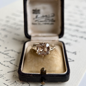 Bague de fiançailles en diamant de culture Athena-Champagne avec taille Altschliff - Product Image 4