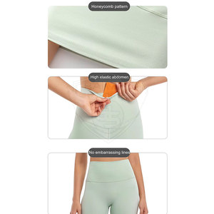 Leggings de yoga à taille élastique avec logo personnalisé, dernier design, vente en gros, légers et écologiques - Product Image 6