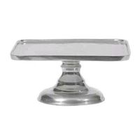 Support à gâteau en métal poli miroir de luxe, élégant présentoir à pâtisserie rond à étages pour le thé de l'après-midi et la décoration de buffet