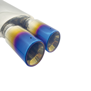 Silenciador redondo de 51 mm de diámetro, doble, de acero inoxidable - Product Image 3
