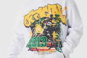 เสื้อสเวตเตอร์มีฮู้ดสำหรับผู้ชายพิมพ์ลาย Dtf เปิดไหล่ผ้าฝ้าย - Product Image 3