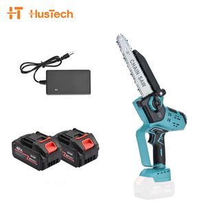 Gergaji mesin Mini 6 inci tanpa kabel 21V, gergaji tiang kecil kelas DIY dengan kunci keamanan dan mendukung 2 baterai dan OEM - Product Image 2