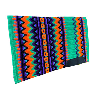 Manta de sillín de estilo occidental de lana de Nueva Zelanda de calidad extrema, manta de algodón para montar a caballo Multicolor, precio al por mayor - Product Image 1