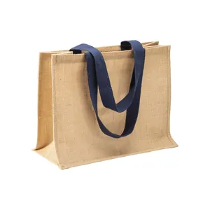 Borse in Juta Personalizzate con Manici Colorati, Gadget Promozionali Personalizzabili - Product Image 4