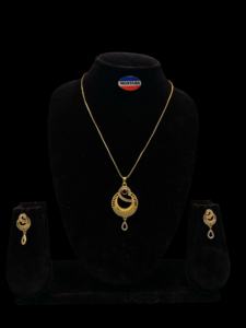 Montana Women's Classic Heart Shape Natural Stone <b>Charm</b> Pendant Set with Brass Plating <b>for</b> Wedding Engagement - Product Image 4