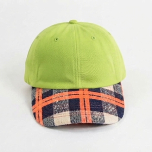 Gorra de Béisbol Verde a Cuadros con Visera Plana y Diseño a Cuadros, Logotipo Personalizado, Venta al Por Mayor, Directo de Fábrica, Hip Hop, Streetwear - Product Image 1
