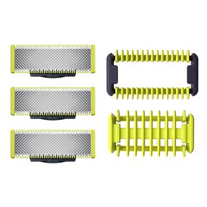 Cuchillas de Repuesto Reutilizables de Acero Inoxidable de Doble Filo para Cara/Cuerpo, Compatibles con Todas las Afeitadoras QP2630 - Product Image 1