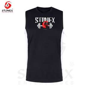 Nouveautés : Débardeurs de sport décontractés respirants à séchage rapide, grandes tailles, couleur personnalisée pour hommes, polyester/coton - Product Image 5