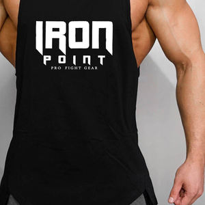 Camiseta de entrenamiento personalizada de peso pesado para hombre, camiseta ajustada para Fitness, ropa deportiva para gimnasio, camiseta sin mangas, ropa de gimnasio, entrenamiento - Product Image 6