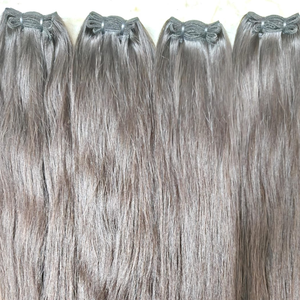 Envío rápido Paquete de cabello humano virgen crudo 100% Extensión de cabello humano Remy indio, almacén en el extranjero Entrega en 24 horas - Product Image 4