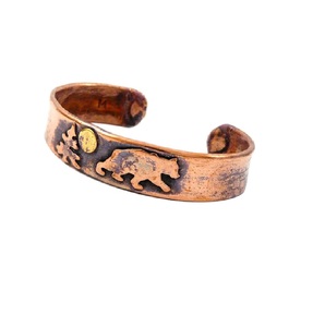 2027 China jewelry Indian Handmade gujarati <b>copper</b> Indian Summer Jewelry for women Handmade large cuff 28mm wide - Product Image 5
