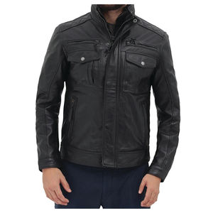 Chaqueta de Cuero para Hombre, Diseños de Moda, Chaqueta Clásica de Motociclista, Chaqueta de Cuero Sintético para Hombre, Chaqueta Blazer para Hombre - Product Image 4