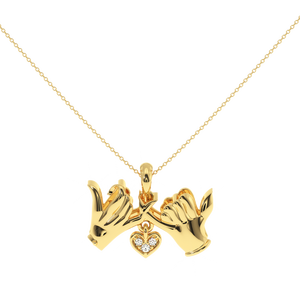 จี้เพชรธรรมชาติ ajretail pinky สัญญา0.02กะรัต-สี Hi VS-SI ความคมชัด - Product Image 1