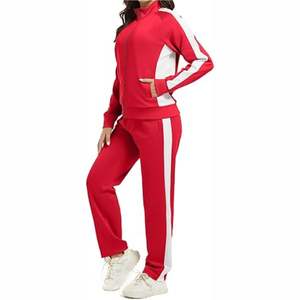Ensemble de survêtement sportif pour femme de qualité supérieure, à capuche, uni, coupe ajustée, tissu respirant, tenue de jogging, vêtements décontractés de fitness - Product Image 4