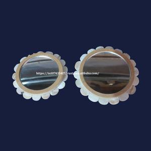 Hot Selling Wedding Gifts Mother of Pearl <b>Mirror</b> Thanksgiving Gifts Hand Polished White Sea Shell Mother of Pearl <b>Mirror</b> Gifts - Product Image 2