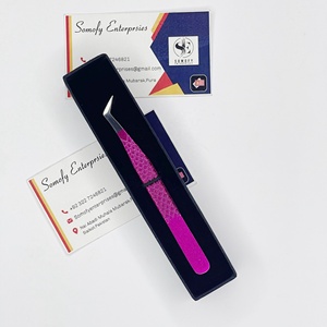 Pinzas para Pestañas Somofy Enterprises de Acero Inoxidable en Forma de L, Color Rosa Transparente, Duraderas, de 10 mm - Product Image 5