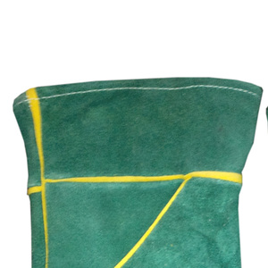 Guantes de trabajo de cuero de vaca resistentes al calor Diseño dividido para soldadura y forja general-Guantes de seguridad - Product Image 3