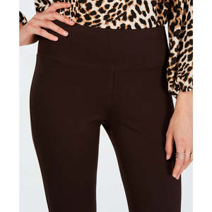 INC International Concepts Leggings marroni da donna taglia 10 in tessuto lavorato a maglia senza cuciture ed elasticizzato - Product Image 3