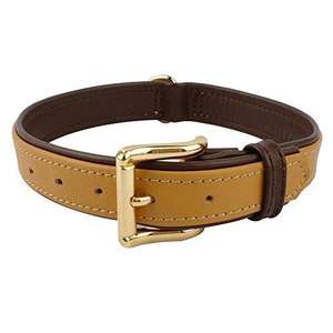 Collier de chien robuste fait à la main doucement rembourré en cuir véritable de luxe colliers pour animaux de compagnie laisses personnalisées pour chiens - Product Image 3