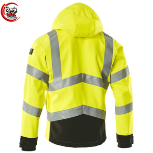 Vestes de sécurité personnalisées, chaudes et coupe-vent, réfléchissantes haute visibilité, Softshell avec poche - Product Image 2