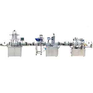 Línea Automática de Llenado, Tapado y Etiquetado de Aceite Lubricante de 8 Cabezales, con Tapado Sonyel ROPP y Etiquetado en Ambos Lados - Product Image 1